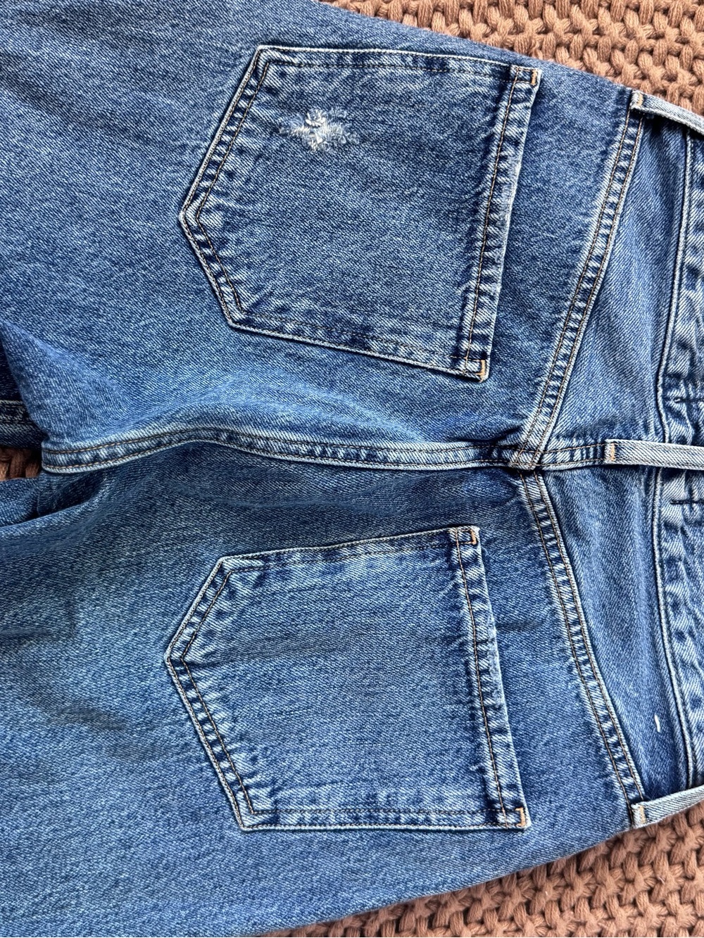 Agolde Riley High Rise Straight Leg Button Fly Jeans Women's Size 24 - Picture 8 of 13